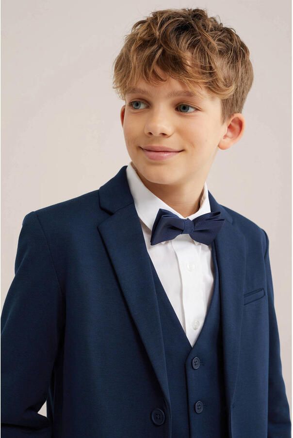 WE Fashion vlinderdas marine blauw - Foto 3