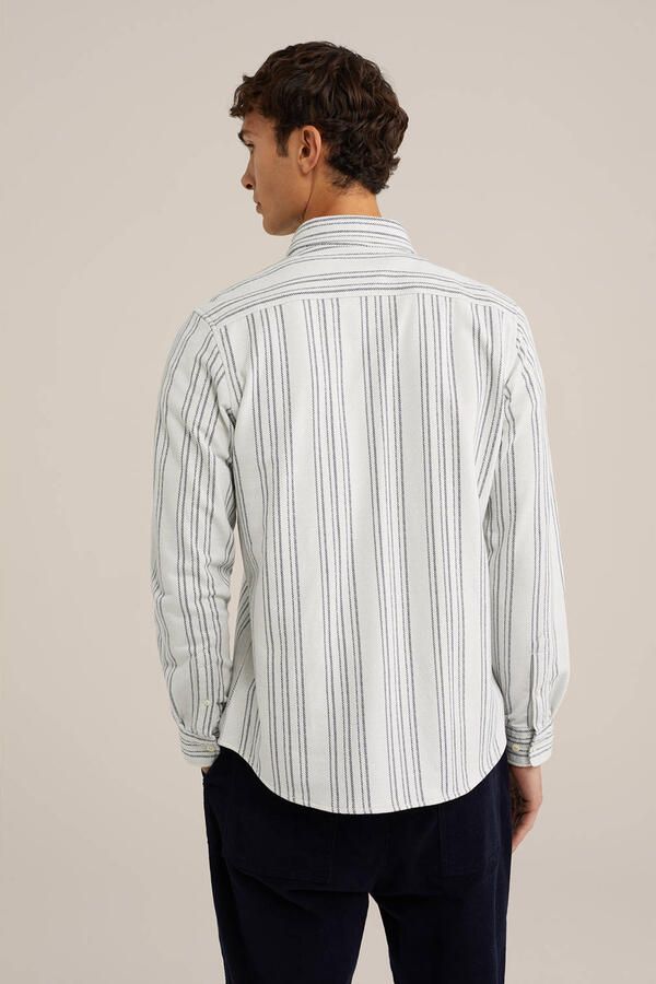 WE Fashion WE Fundamentals casual overhemd ecru
