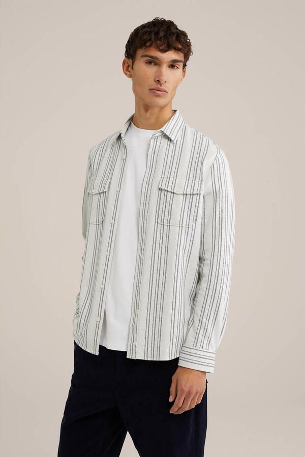 WE Fashion WE Fundamentals casual overhemd ecru - Foto 3