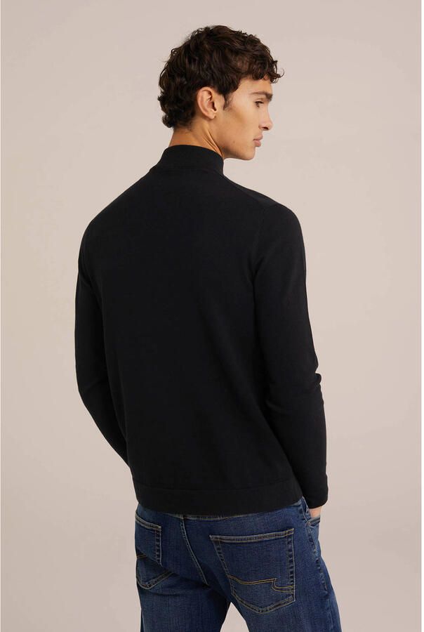 WE Fashion WE Fundamentals fijngebreide trui Black Uni - Foto 2