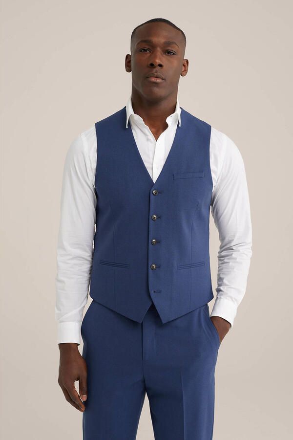 WE Fashion WE Fundamentals gilet blauw - Foto 3