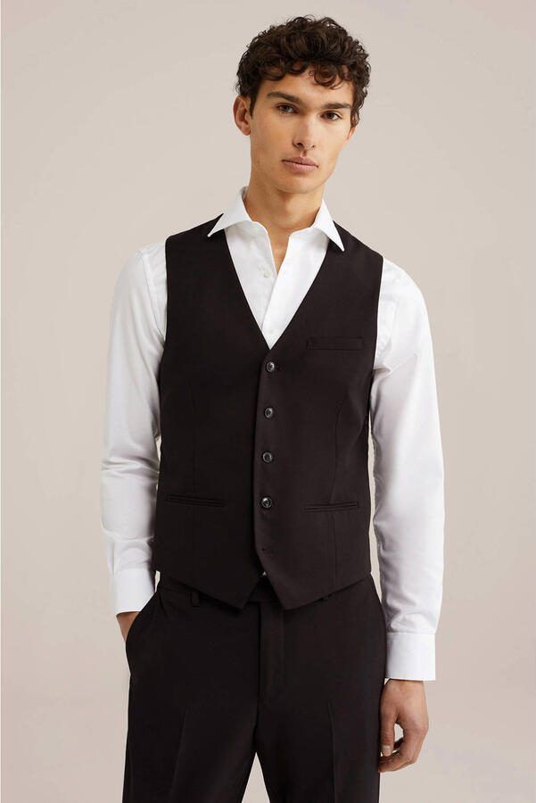 WE Fashion WE Fundamentals gilet zwart