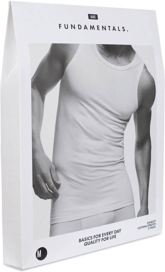 WE Fashion WE Fundamentals hemd (set van 2) zwart