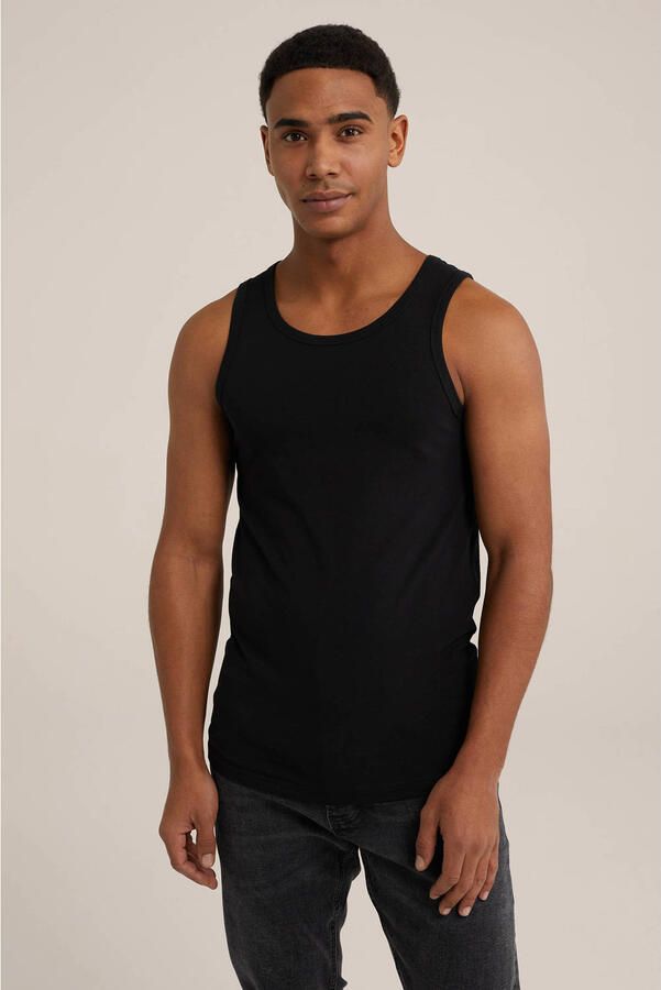 WE Fashion WE Fundamentals hemd (set van 2) zwart - Foto 2