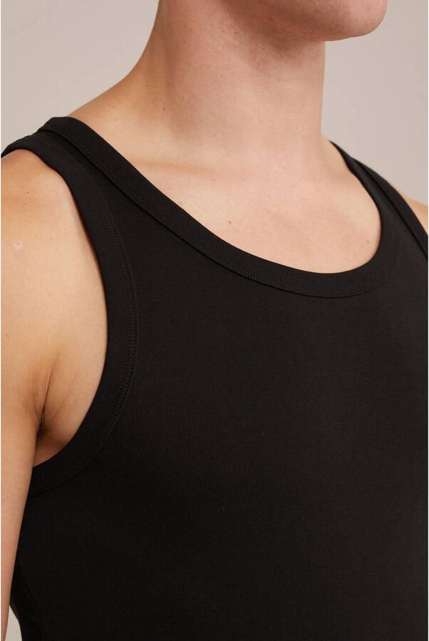 WE Fashion WE Fundamentals hemd (set van 4) zwart - Foto 2