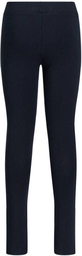 WE Fashion legging donkerblauw Meisjes Katoen Effen 146 152 - Foto 3