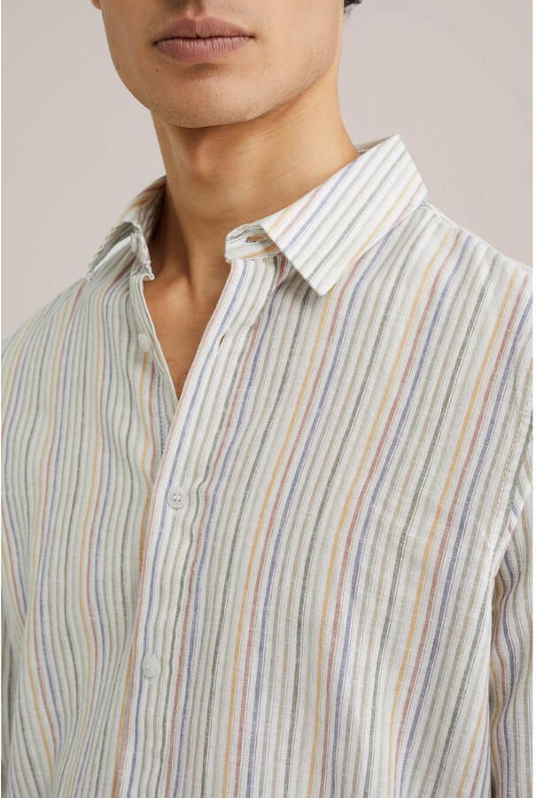 WE Fashion WE Fundamentals linnen casual overhemd multi - Foto 2