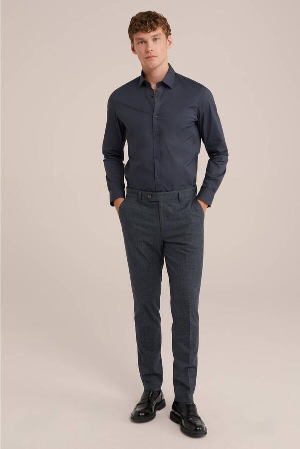 WE Fashion WE Fundamentals overhemd dark grey - Foto 3