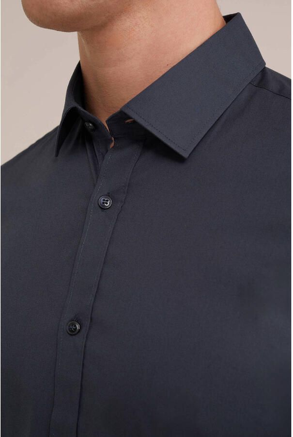 WE Fashion WE Fundamentals overhemd dark grey - Foto 2