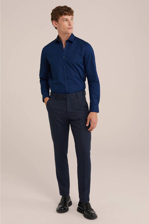 WE Fashion WE Fundamentals overhemd intense blue - Foto 3