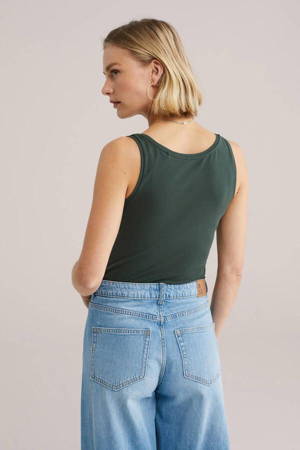 WE Fashion WE Fundamentals singlet donkergroen - Foto 3