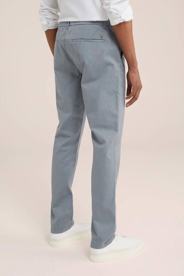 WE Fashion WE Fundamentals slim fit chino Billy grijsblauw