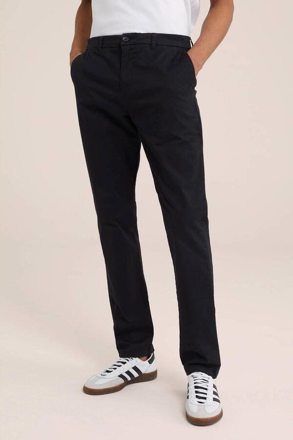 WE Fashion WE Fundamentals slim fit chino Billy zwart - Foto 2