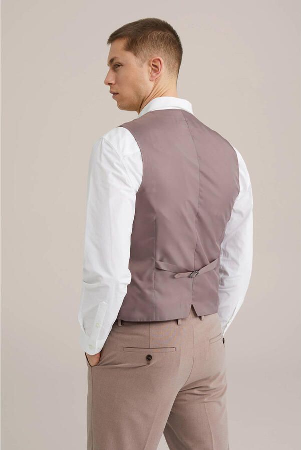 WE Fashion WE Fundamentals slim fit gilet oudroze - Foto 2