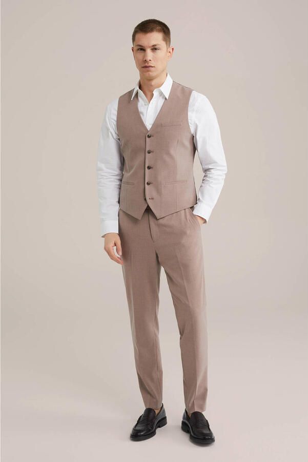 WE Fashion WE Fundamentals slim fit gilet oudroze - Foto 3