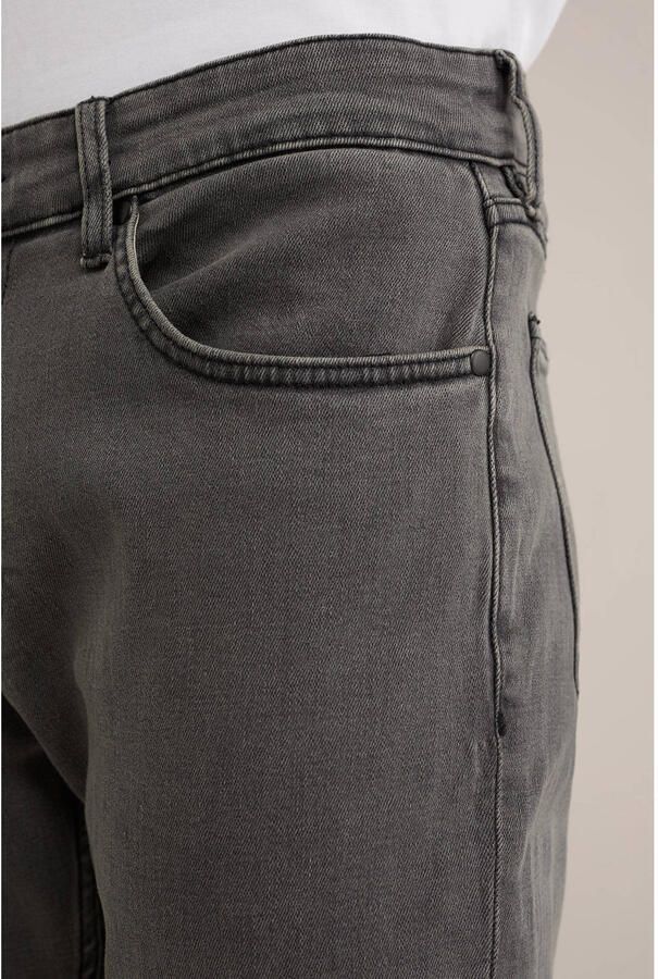 WE Fashion WE Fundamentals slim fit jeans 'rain ready' lichtgrijs - Foto 2