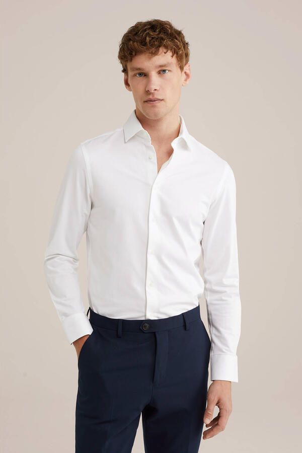 WE Fashion WE Fundamentals slim fit overhemd white - Foto 2