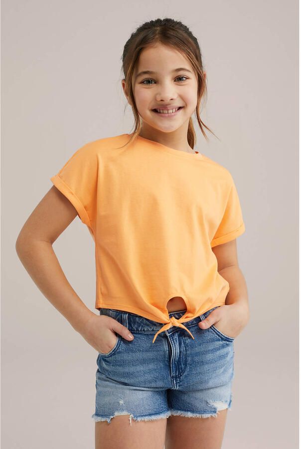 WE Fashion WE Fundamentals T-shirt oranje