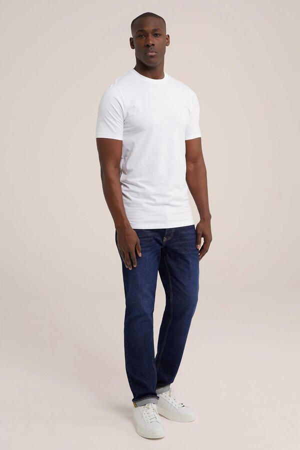 WE Fashion WE Fundamentals T-shirt tall fit (set van 2) wit - Foto 2