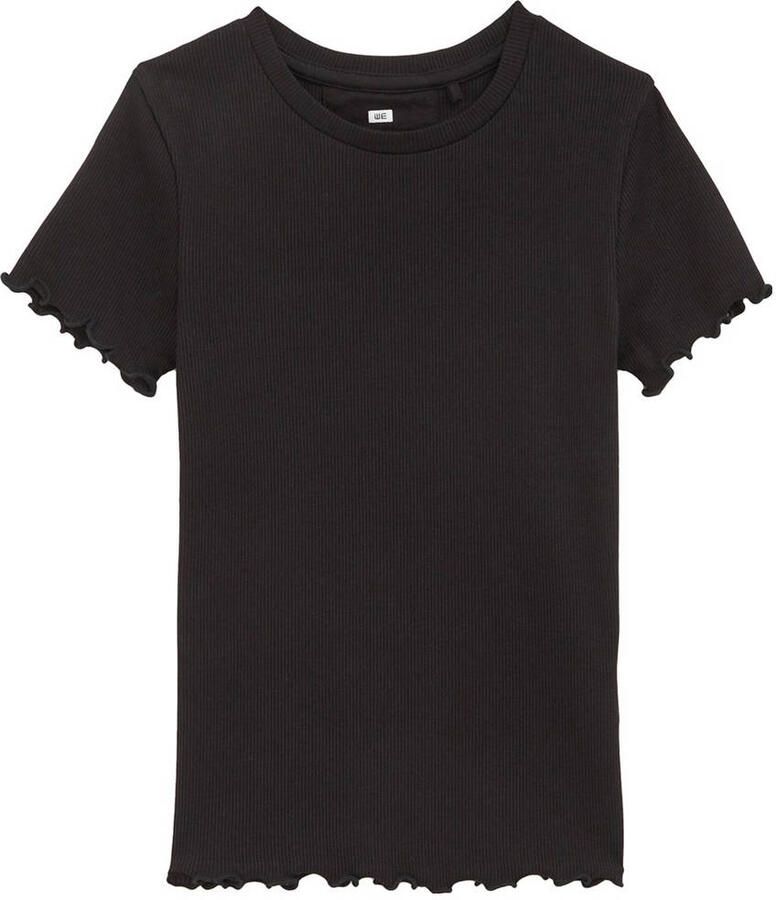 WE Fashion WE Fundamentals T-shirt set van 2 zwart wit - Foto 2