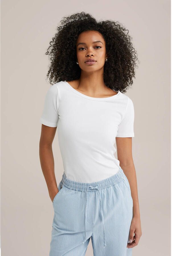 WE Fashion WE Fundamentals T-shirt wit
