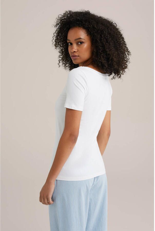 WE Fashion WE Fundamentals T-shirt wit - Foto 3