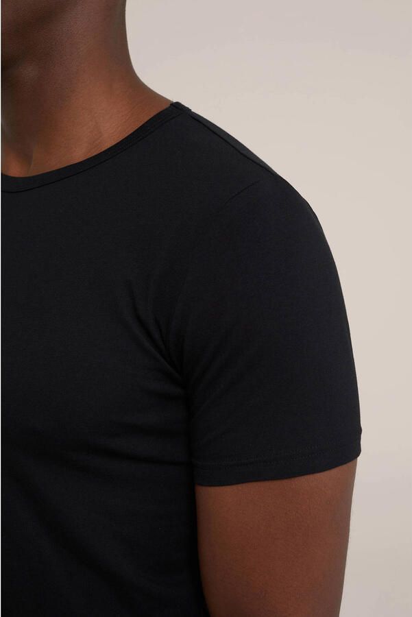 WE Fashion WE Fundamentals T-shirt zwart (set van 2) - Foto 2