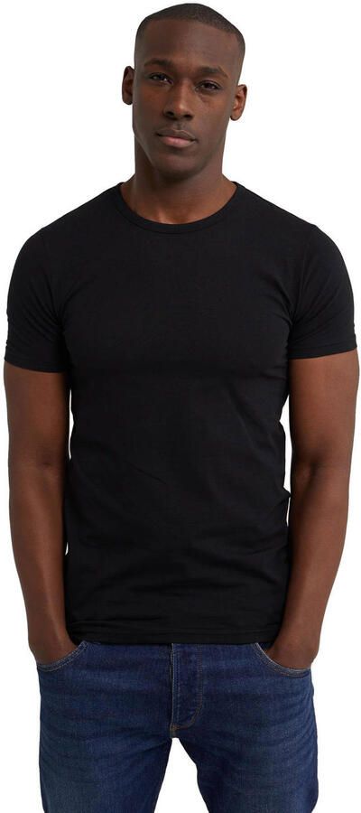 WE Fashion WE Fundamentals T-shirt zwart (set van 4) - Foto 2