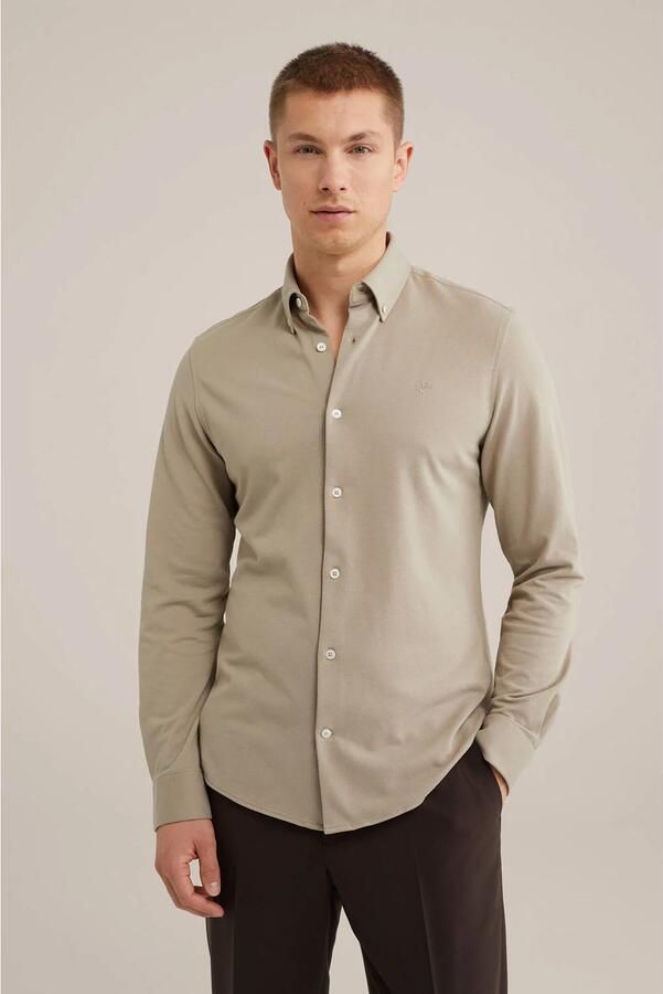 WE Fashion WE Fundamentals Tall fit overhemd beige