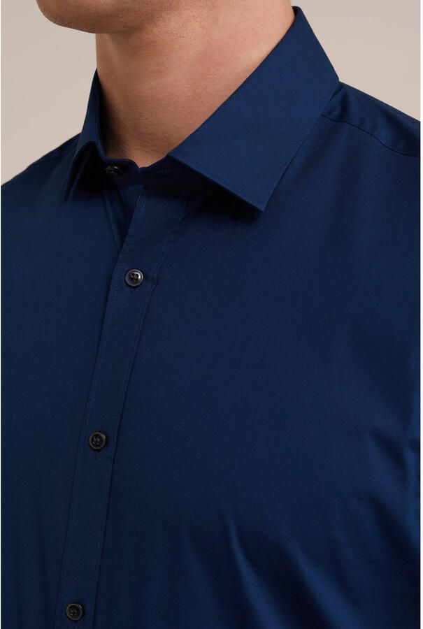 WE Fashion WE Fundamentals Tall fit overhemd donkerblauw - Foto 2