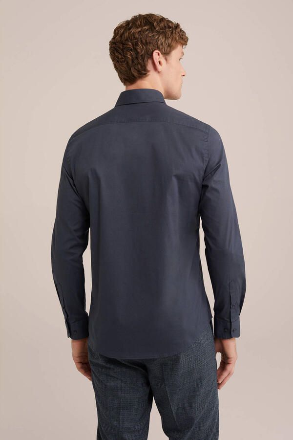 WE Fashion WE Fundamentals Tall fit overhemd grijs - Foto 2