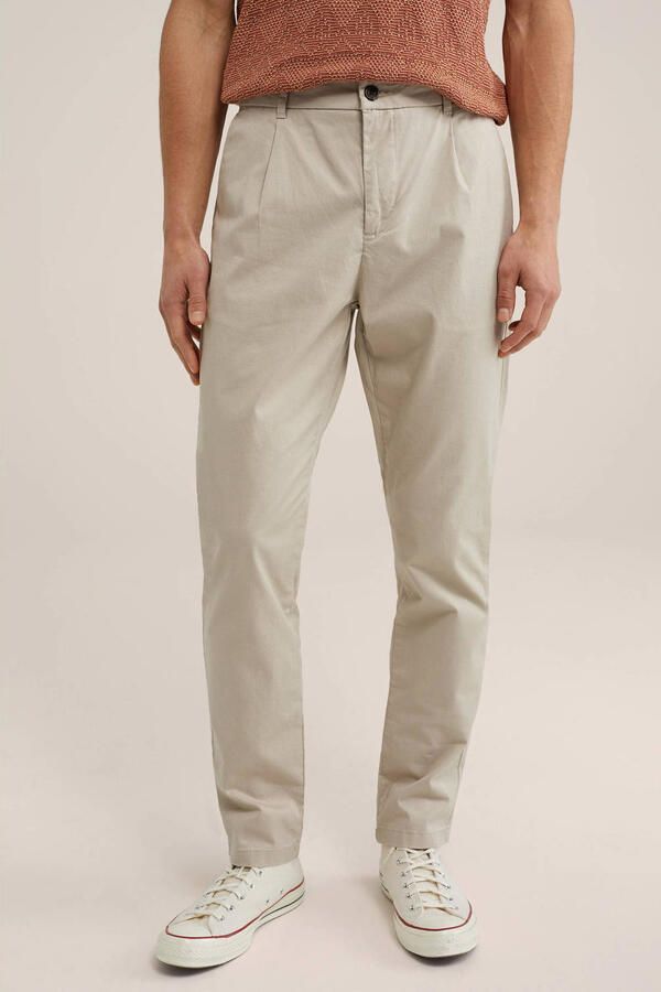 WE Fashion WE Fundamentals tapered fit chino Ben sand