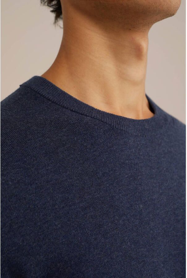 WE Fashion WE Fundamentals trui donkerblauw - Foto 2