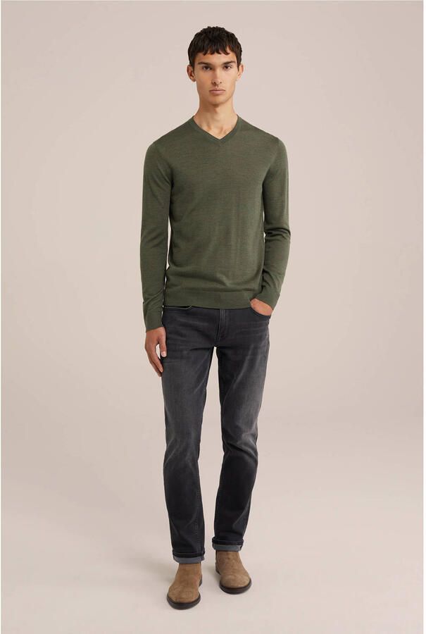 WE Fashion WE Fundamentals wol gebreide trui groen - Foto 2