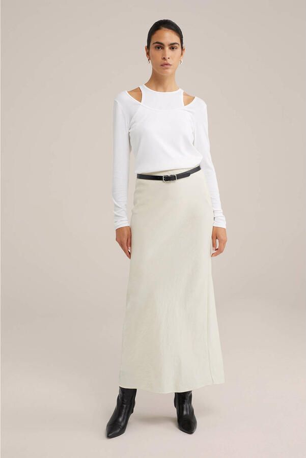 WE Fashion WE STUDIO fijngebreide top snow white - Foto 2
