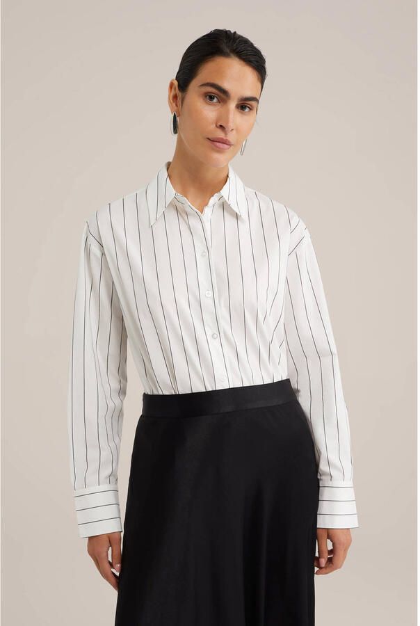WE Fashion WE STUDIO gestreepte blouse wit