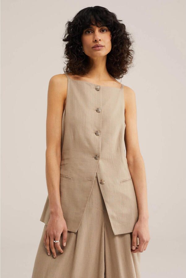 WE Fashion WE STUDIO gilet beige
