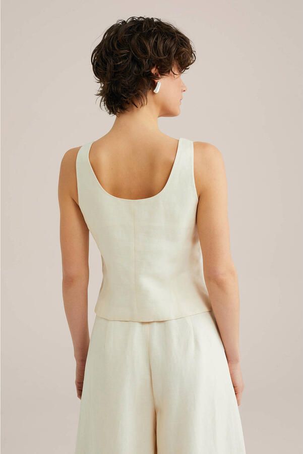 WE Fashion WE STUDIO gilet ecru