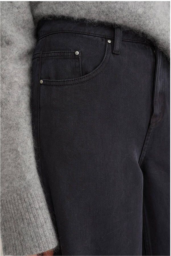 WE Fashion WE STUDIO high waist wide leg jeans black denim - Foto 3