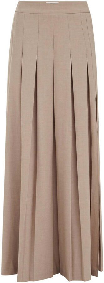 WE Fashion WE STUDIO maxi rok grijs melange - Foto 3