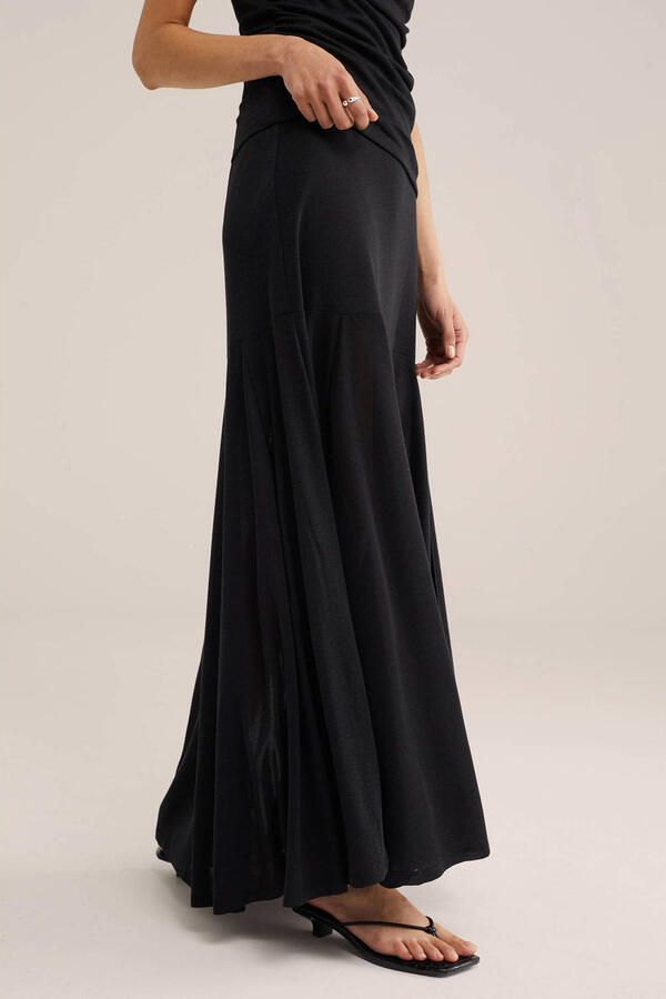 WE Fashion WE STUDIO maxi rok zwart