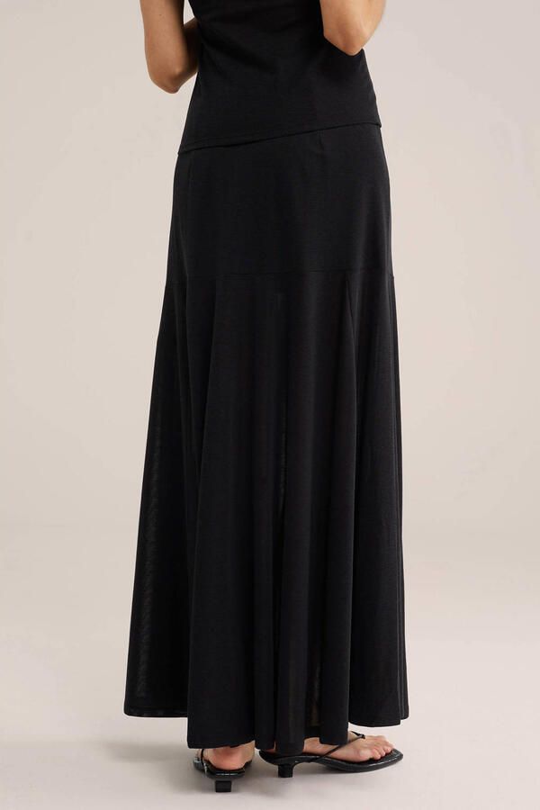WE Fashion WE STUDIO maxi rok zwart - Foto 2