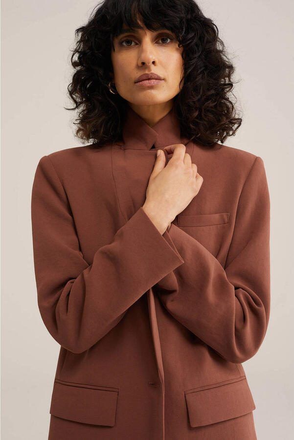 WE Fashion WE STUDIO regular blazer bruin