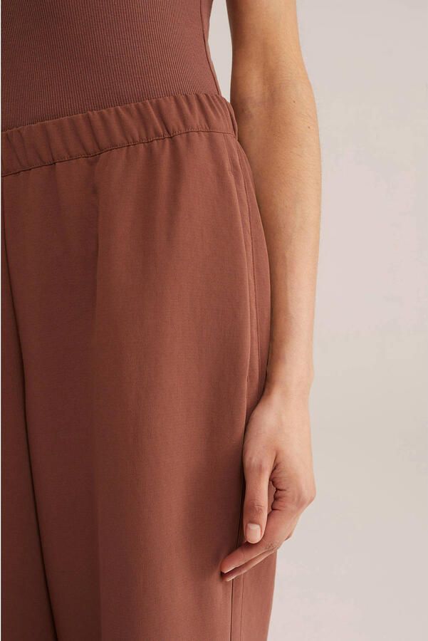 WE Fashion WE STUDIO regular waist casual broek bruin - Foto 2