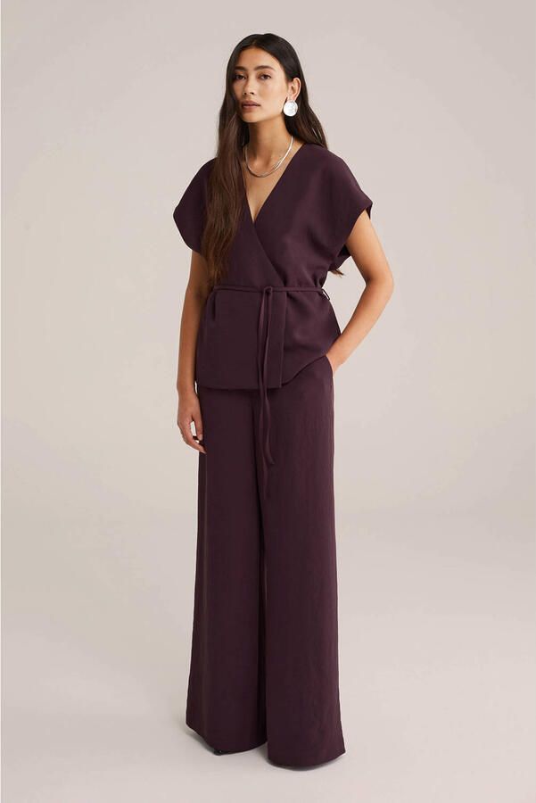 WE Fashion WE STUDIO top aubergine