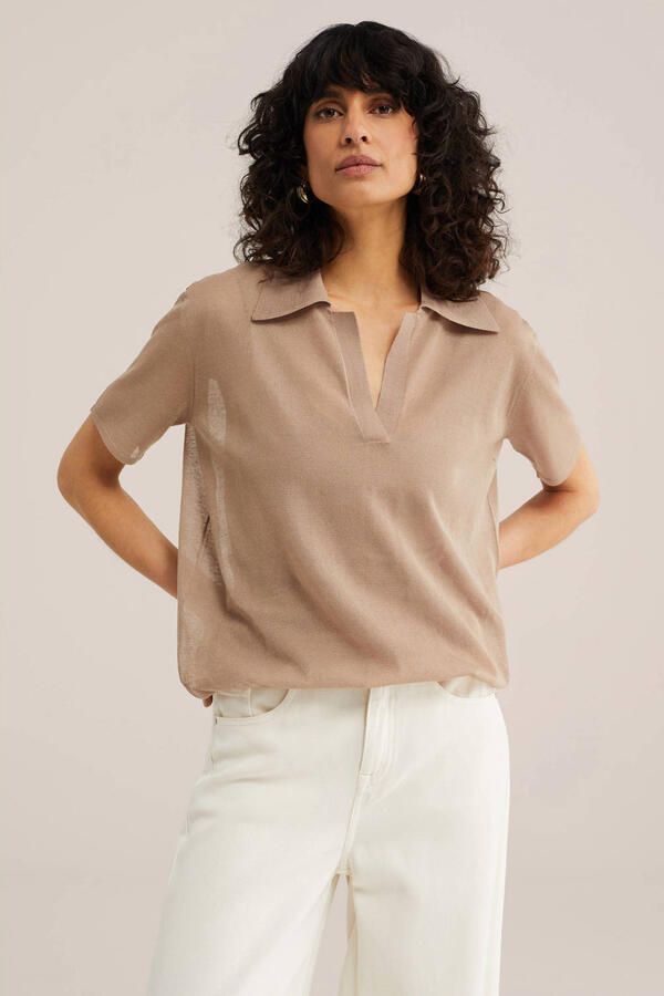 WE Fashion WE STUDIO top beige