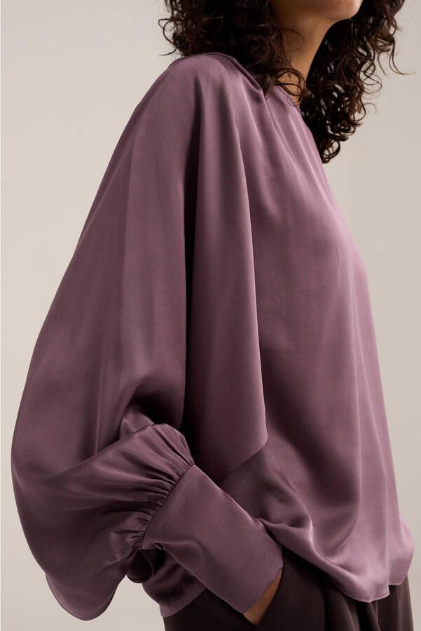 WE Fashion WE STUDIO top met cut-out paars - Foto 2