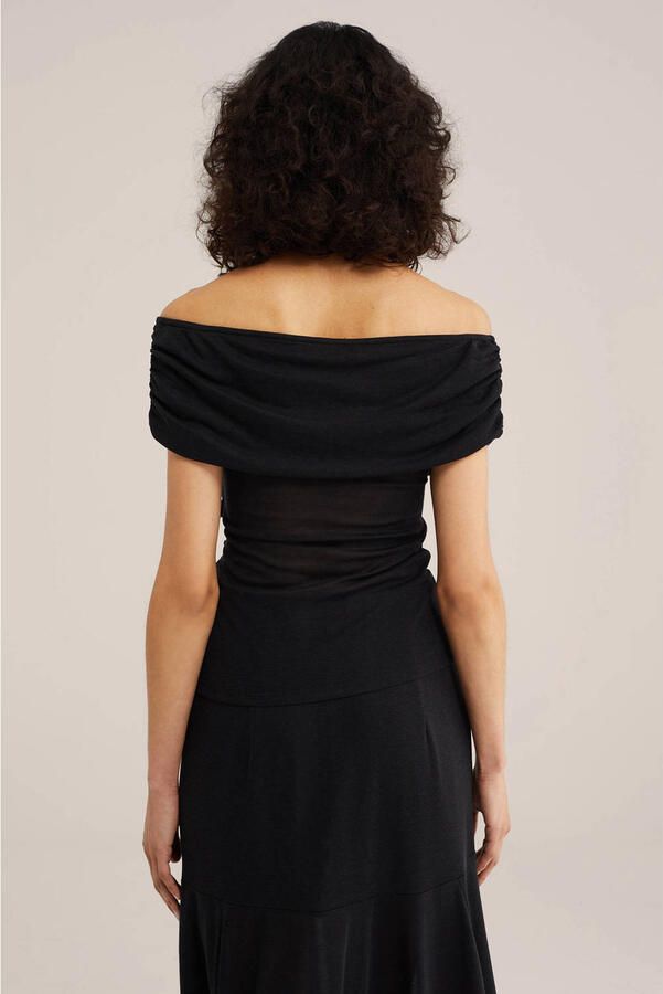 WE Fashion WE STUDIO top zwart - Foto 3