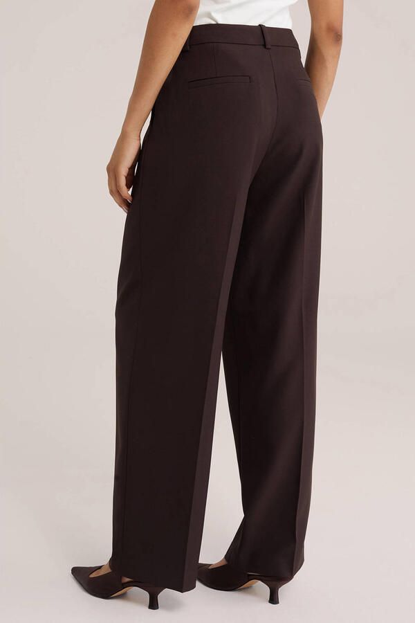 WE Fashion wide leg broek bruin - Foto 2
