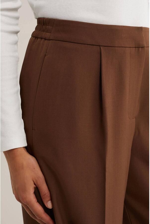 WE Fashion wide leg broek camel